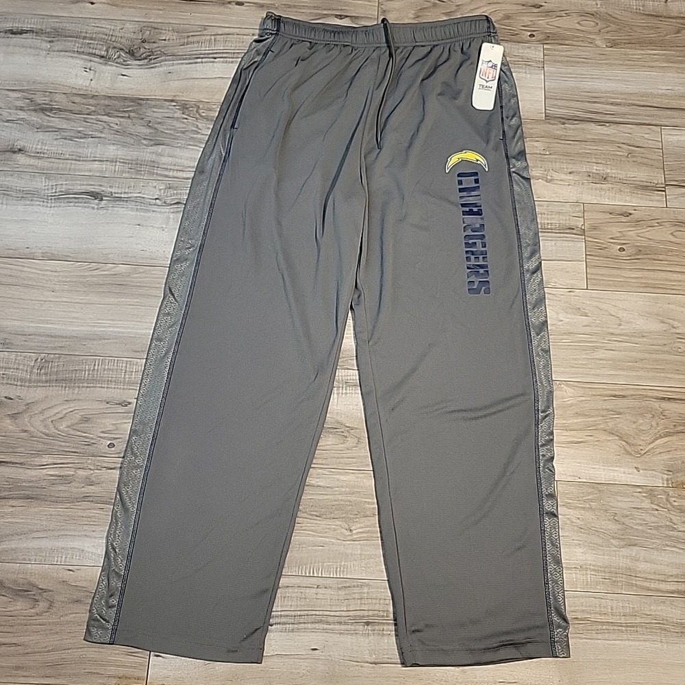 NFL Team Apparel Los Angeles Chargers Sweatpants Mens Size XL Gray NEW